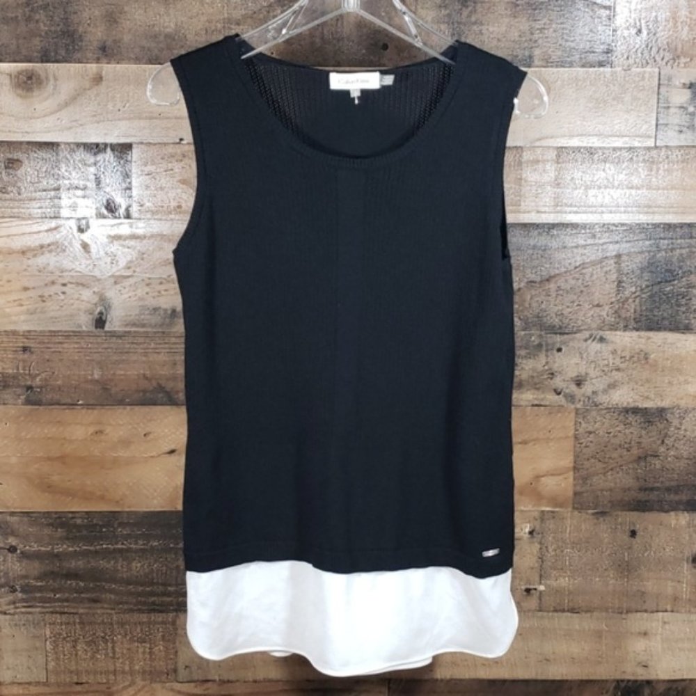 [Calvin Klein] Sleeveless Knit Sweater S